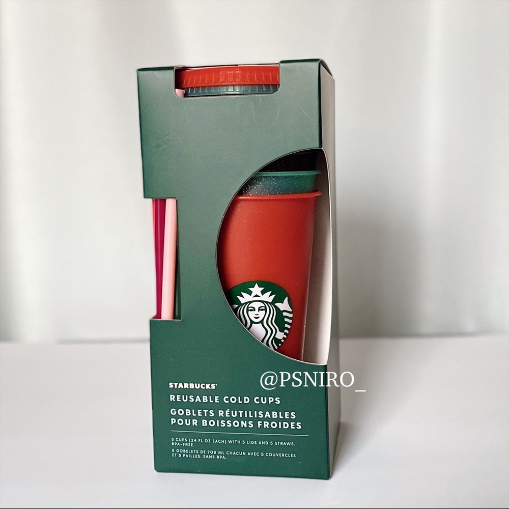 Starbucks Reusable Glitter Cold Cups